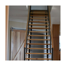 wood straight staircase high quality and cheap price good selling